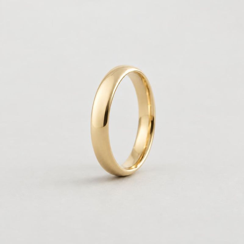 Slät guldring